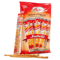 Grissini Saltelli - 240 gr - multipack 18 monoporzioni - Valledoro
