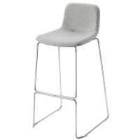 Sgabello Tosca - in schiuma e tessuto - grigio chiaro - Unisit - TOS/LI - 8050043746351 - DMwebShop
