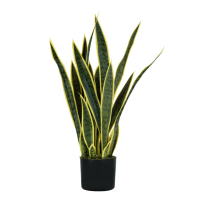 Pianta ornamentale Sansevieria - artificiale - polietilene - 21 foglie - 75 cm - King Collection - P2150075 - DMwebShop