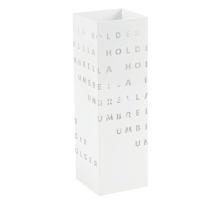 Portaombrelli - metallo verniciato - fantasia lettere - bianco - King Collection P1817290