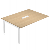 Allungo tavolo riunione Woody - 160 x 120 x 72,5 cm - piano rovere - Artexport - W-SOL-TR-S-C-AM - DMwebShop