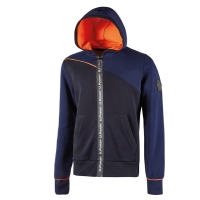 Felpa Jupiter - con cappuccio - taglia L - blu-arancione - U-power - EY212DB-L - 8033546464199 - DMwebShop