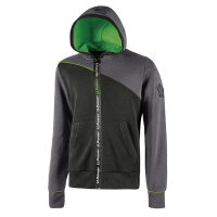 Felpa Jupiter - con cappuccio - taglia XXL - grigio-verde - U-power - EY212AG-XXL - 8033546464076 - DMwebShop