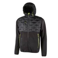 Giacca ibrida Spock - idrorepellente - taglia XL - nero-giallo - U-power - FU213BC-XL - 8033546453070 - DMwebShop