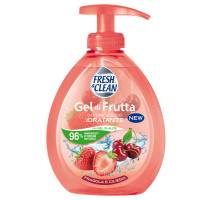 Sapone Gel - liquido - fragola-ciliegia - 300 ml - FreshClean - 7-1196 - 8002340007390 - DMwebShop