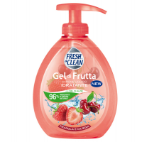 Sapone Gel - liquido - fragola-ciliegia - 300 ml - FreshClean - 7-1196 - 8002340007390 - DMwebShop