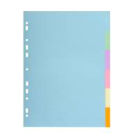 Separatore Forever - A4 - 6 tasti - cartoncino - 170 gr - Exacompta - 1606E - 3130630016069 - DMwebShop