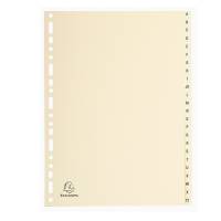 Separatori - 24 tasti A-Z - cartoncino - A4 - avorio - Exacompta - 1124E - 3130630011248 - DMwebShop