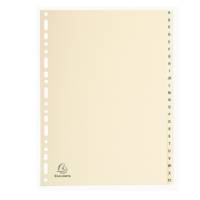 Separatori - 24 tasti A-Z - cartoncino - A4 - avorio - Exacompta - 1124E - 3130630011248 - DMwebShop