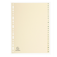 Separatori - 24 tasti A-Z - cartoncino - A4 - avorio - Exacompta - 1124E - 3130630011248 - DMwebShop