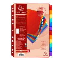 Intercalari neutri - PPL - A4 - trasparente - 12 posizioni - Exacompta - 3912E - 3130630039129 - DMwebShop