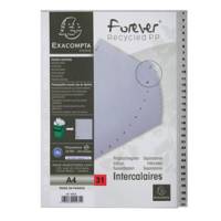 Intercalare numerico - 31 tasti - A4 - PPL riciclato - grigio - Exacompta - 1931E - 3130630019312 - DMwebShop