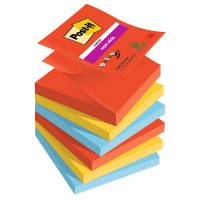 Blocco Post it Super Sticky Z Notes R330-6SS-PLAY - 76 x 76 mm - colori Playful - 90 fogli - conf. 6 pezzi - Post-it - 7100258797 - 4054596924499 - DMwebShop