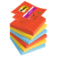 Blocco Post it Super Sticky Z Notes R330-6SS-PLAY - 76 x 76 mm - colori Playful - 90 fogli - conf. 6 pezzi - Post-it - 7100258797 - 4054596924499 - DMwebShop
