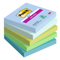 Blocco Post it Super Sticky 654-5SS-OAS - 76 x 76 mm - colori Oasis - 90 fogli - conf. 5 pezzi - Post-it - 7100258898 - 4054596924284 - DMwebShop