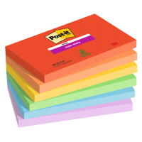 Blocco Post it Super Sticky 655-6SS-PLAY - 76 x 127 mm - colori Playful - 90 fogli - conf. 6 pezzi - Post-it - 7100258796 - 4054596924468 - DMwebShop