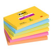 Blocco Post it Super Sticky 655-6SS-CARN - 76 x 127 mm - colori Carnival - 90 fogli - conf. 6 pezzi - Post-it - 7100242804 - 51141401270 - DMwebShop