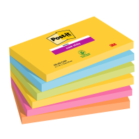 Blocco Post it Super Sticky 655-6SS-CARN - 76 x 127 mm - colori Carnival - 90 fogli - conf. 6 pezzi - Post-it - 7100242804 - 51141401270 - DMwebShop