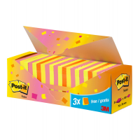 Blocco foglietti Super Sticky - 76 x 76 mm - 100 fogli - colori assortiti - conf. 24 blocchi - Post-it - 7100172223 - 4046719273959 - DMwebShop