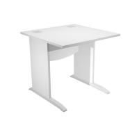 Scrivania Operativa Agora' Basic - fianchi a L melaminico - 80 x 80 x L73 cm - bianco - Artexport - JPL80/3 - DMwebShop