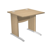 Scrivania Operativa Agora' Basic - fianchi a L melaminico - 80 x 80 x L73 cm - rovere - Artexport - JPL80/C - DMwebShop