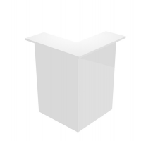 Modulo Prestige reception 90 - 76 x 76 x 117 cm - bianco-bianco - Artexport