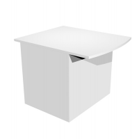 Modulo Prestige reception disabili - s-sopralzo - 80 x 97,5 x 72 cm - bianco-bianco - Artexport