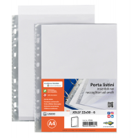 Portalistini Jolly - 6 buste - PP liscio - 22 x 30 cm - trasparente - Sei Rota - 573106 - 8004972029382 - DMwebShop