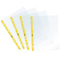 Buste forate Sprint con banda liscia - 22 x 30 cm - giallo - conf. 25 pezzi - Favorit - 400159687 - 8006779044384 - DMwebShop