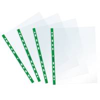 Buste forate Sprint con banda liscia - 22 x 30 cm - verde - conf. 25 pezzi - Favorit - 400159689 - 8006779044445 - DMwebShop