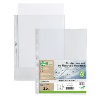 Buste forate Gea 150 - PP riciclato - buccia pesante - 702215 - 8004972029757 - DMwebShop