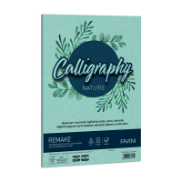 Carta Calligraphy Nature Remake - A4 - 250 gr - acquamarina - conf. 50 fogli - Favini - A69G564 - 8007057671704 - DMwebShop