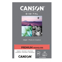 Carta Inkjet Premium - 10 x 15 cm - 255 gr - 50 fogli - lucida - Canson - C33300S006 - 3148950065704 - DMwebShop
