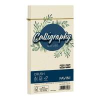 Busta Calligraphy Nature Crush - 110 x 220 mm - 90 gr - alga - conf. 25 pezzi - Favini - A57Q204 - 8007057760088 - DMwebShop