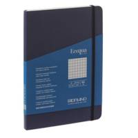 Taccuino EcoQua Plus - con elastico - rilegatura cucita - A5 - 5 mm - 80 fogli - blu scuro - Fabriano - 19621104 - 8001348220770 - DMwebShop