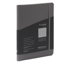 Taccuino EcoQua Plus - con elastico - spiralato - A5 - 70 fogli - puntinato - antracite - Fabriano - 19032101 - 8001348219163 - DMwebShop