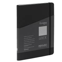 Taccuino EcoQua Plus - con elastico - spiralato - A5 - 70 fogli - puntinato - nero - Fabriano - 19032108 - 8001348219125 - DMwebShop