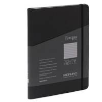 Taccuino EcoQua Plus - con elastico - spiralato - A5 - 70 fogli - righe - nero - Fabriano - 19042108 - 8001348218968 - DMwebShop