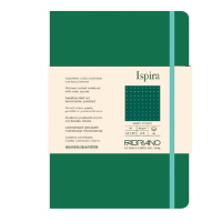 Taccuino Ispira - con elastico - copertina rigida - A5 - 96 fogli - puntinato - verde - Fabriano - 19714811 - 8001348221371 - DMwebShop