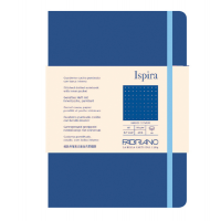Taccuino Ispira - con elastico - copertina rigida - A5 - 96 fogli - puntinato - blu royal - Fabriano - 19714812 - 8001348221388 - DMwebShop