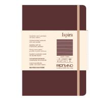 Taccuino Ispira - con elastico - copertina rigida - A5 - 96 fogli - righe - marrone - Fabriano - 19714801 - 8001348221272 - DMwebShop