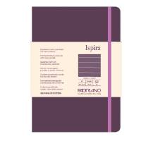 Taccuino Ispira - con elastico - copertina rigida - A5 - 96 fogli - righe - viola - Fabriano - 19714803 - 8001348221296 - DMwebShop