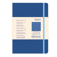Taccuino Ispira - con elastico - copertina rigida - A5 - 96 fogli - righe - blu royal - Fabriano - 19714806 - DMwebShop
