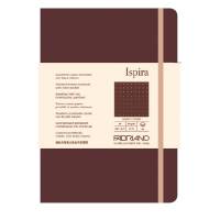 Taccuino Ispira - con elastico - copertina flessibile - A5 - 96 fogli - puntinato - marrone - Fabriano - 19614807 - 8001348221210 - DMwebShop