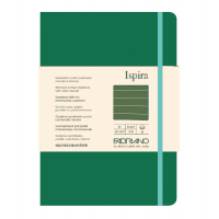 Taccuino Ispira - con elastico - copertina flessibile - A5 - 96 fogli - righe - verde - Fabriano - 19614805 - 8001348221197 - DMwebShop