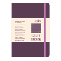 Taccuino Ispira - con elastico - copertina flessibile - A5 - 96 fogli - righe - viola - Fabriano - 19614803 - 8001348221173 - DMwebShop