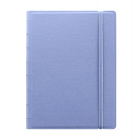 Notebook - con elastico - copertina similpelle - A5 - 56 pagine - a righe - blu pastello - Filofax - L115051 - 5015142261979 - DMwebShop