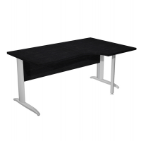 Scrivania Compact Destro - 160 x 60-80-100 cm - nero - Artexport - 008K211-AR-8 - DMwebShop