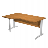 Scrivania Compact Sinistro - 160 x 60-80-100 cm - piano noce chiaro - Artexport - 009K211-AR-4 - DMwebShop