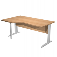 Scrivania Compact Sinistro - 160 x 60-80-100 cm - piano faggio - Artexport - 009K211-AR-6 - DMwebShop